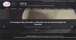 Desktop Screenshot of aeartroscopia.com