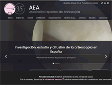 Tablet Screenshot of aeartroscopia.com